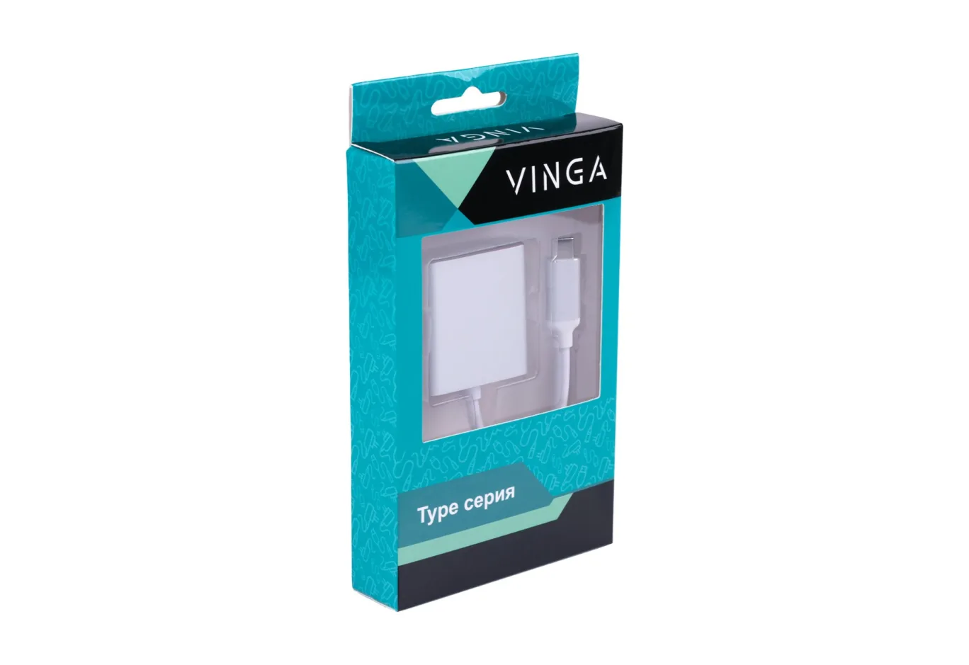 Adapter Type-C Male to DVI 24+5 F 0.15m Vinga (USBCMDVI-01)