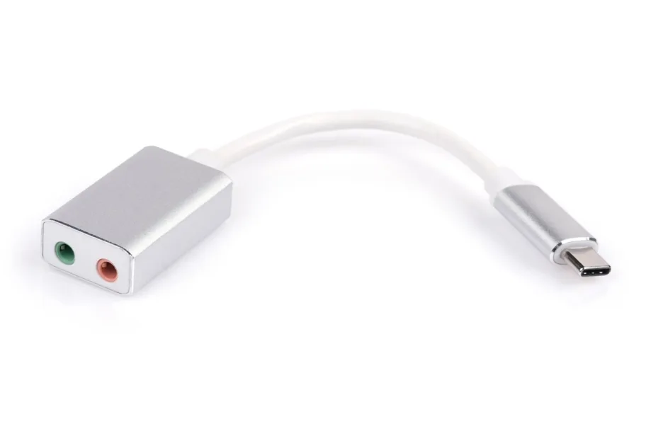 Adapter Type-C Male to Audio+mic cable 0.15m Vinga (USBCM3.5ST-01)