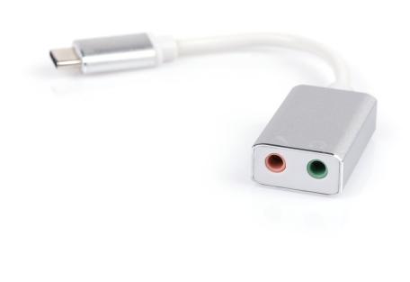 Перехідник Type-C Male to Audio+mic cable 0.15m Vinga (USBCM3.5ST-01)