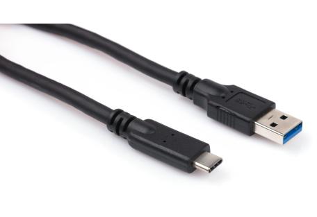Дата кабель USB 3.0 AM to USB-C 1.0m 3A Vinga (USBAMCM01-1.0)