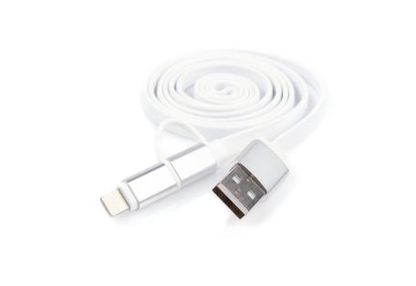 Дата кабель USB 2.0 AM to Micro 5P&Lightning 1.0m Vinga (USBAMMICRO&Lightning-1.0)