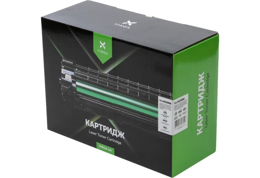 Cartridge Vinga HP CE255A Black 6K (V-L-HCE255A)