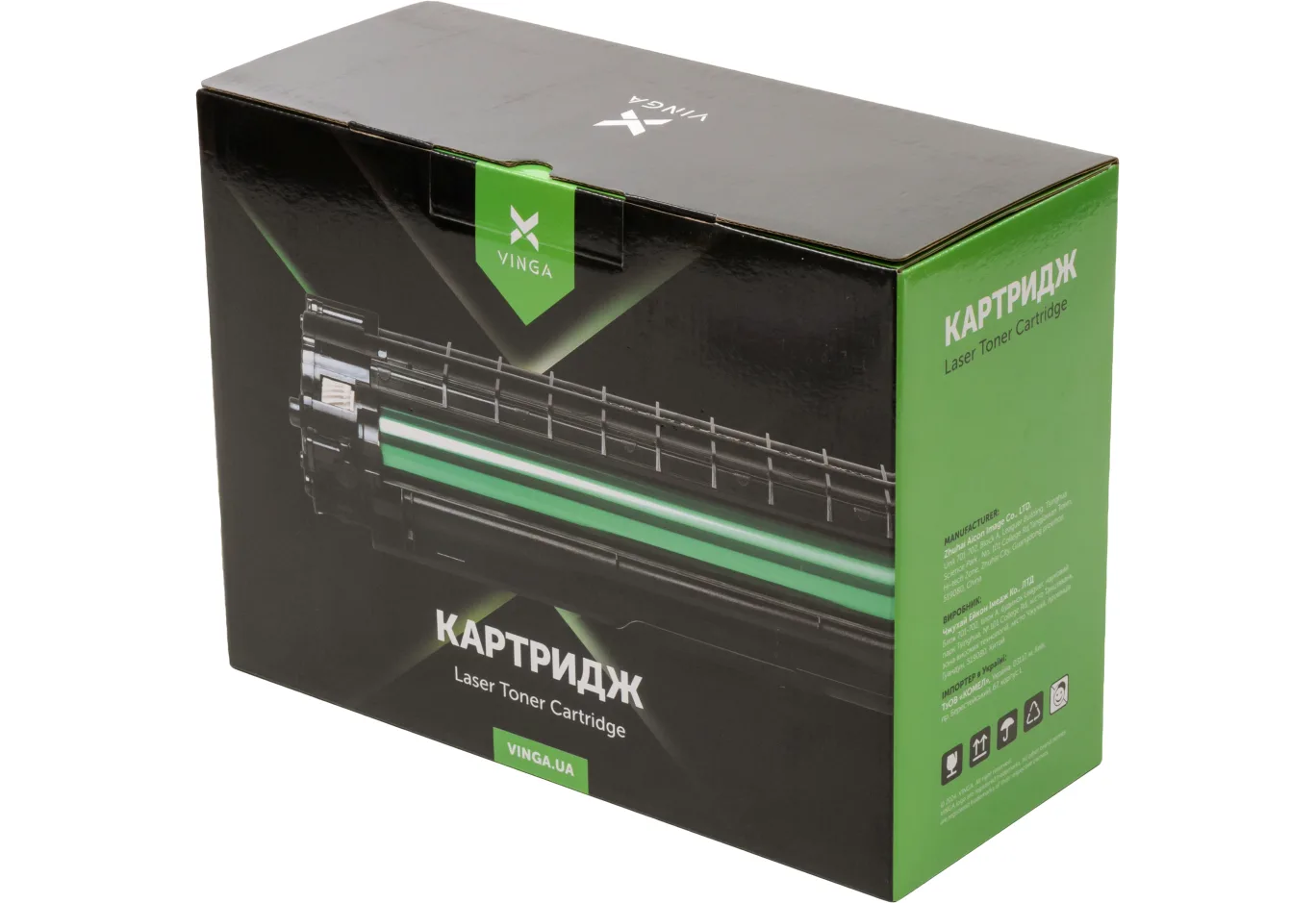 Cartridge Vinga HP CE255A Black 6K (V-L-HCE255A)