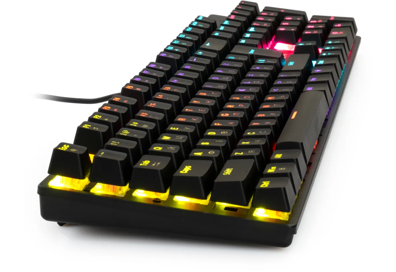 Keyboard Vinga KBGM-101 LED Red Switch USB Black (KBGM-101 Black)