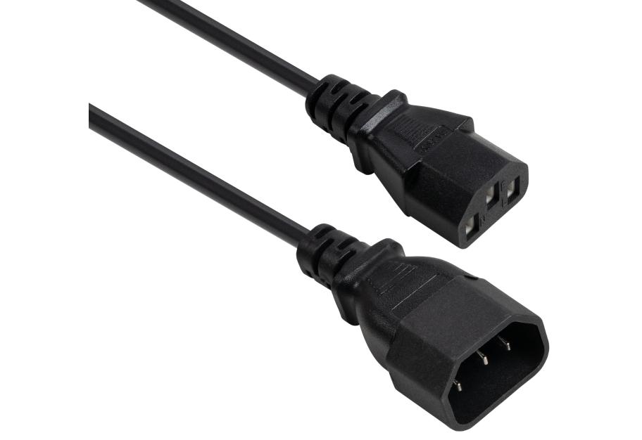 Кабель живлення C13 to C14 1.8m 0.75mm2 copper Vinga (VYPCC13141875CU)