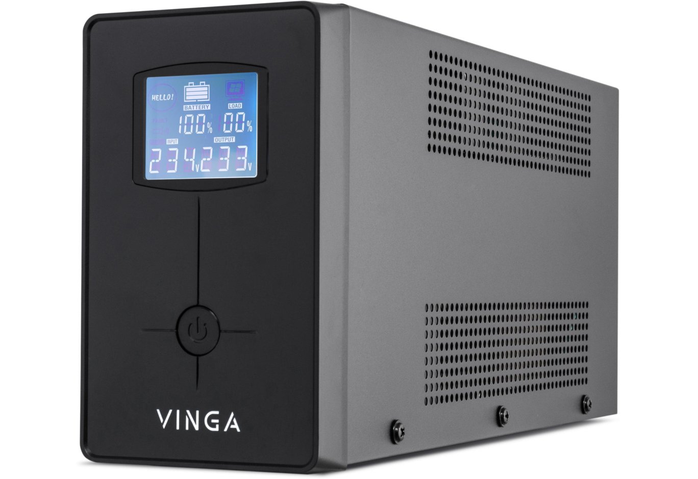Пристрій безперебійного живлення Vinga LCD 1200VA metal case with USB (VPC-1200MU)