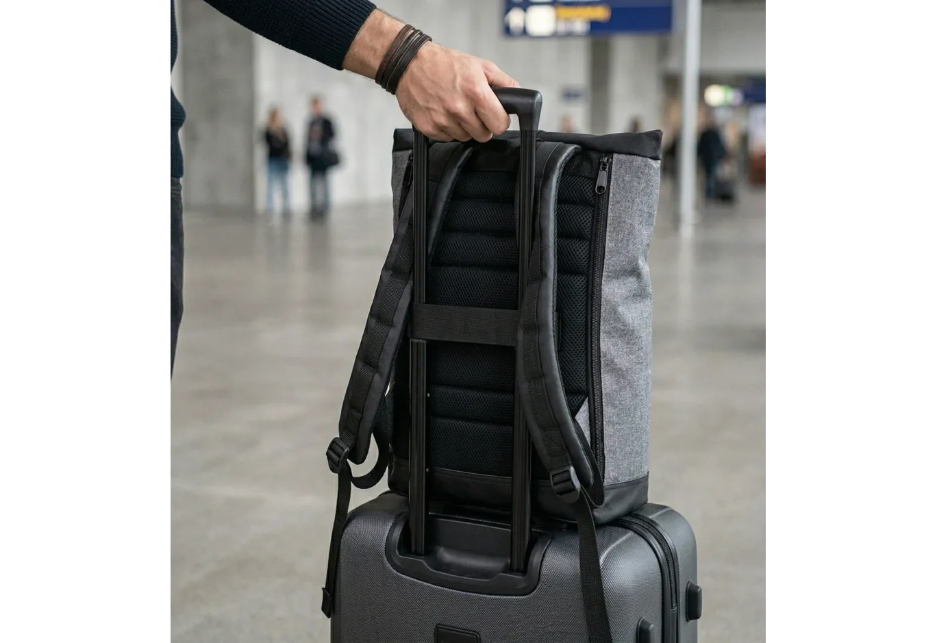 Рюкзак для ноутбука Vinga 15.6" NBP815 Roll Top (NBP815BK)