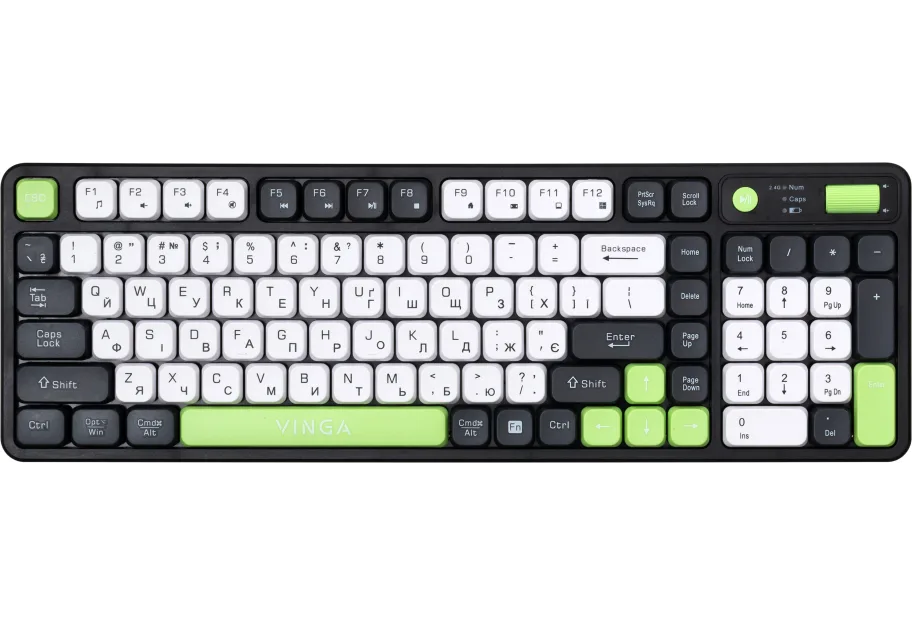 Keyboard Vinga KBW-470 Wireless Gray (KBW-470 Gray)