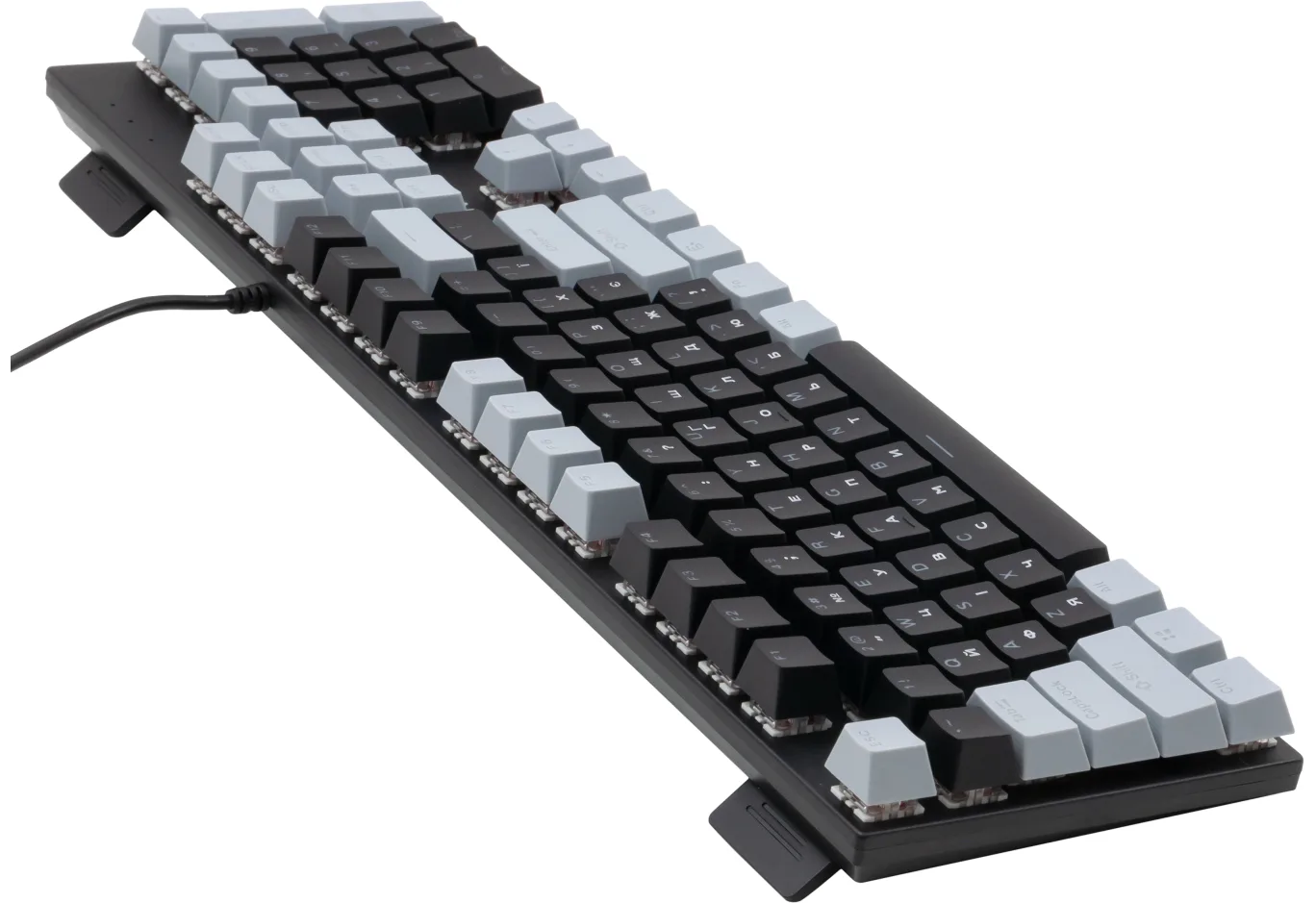 Keyboard Vinga KBGM-090 LED Blue Switch USB Grey/Black (KBGM-090BL Grey/Black)