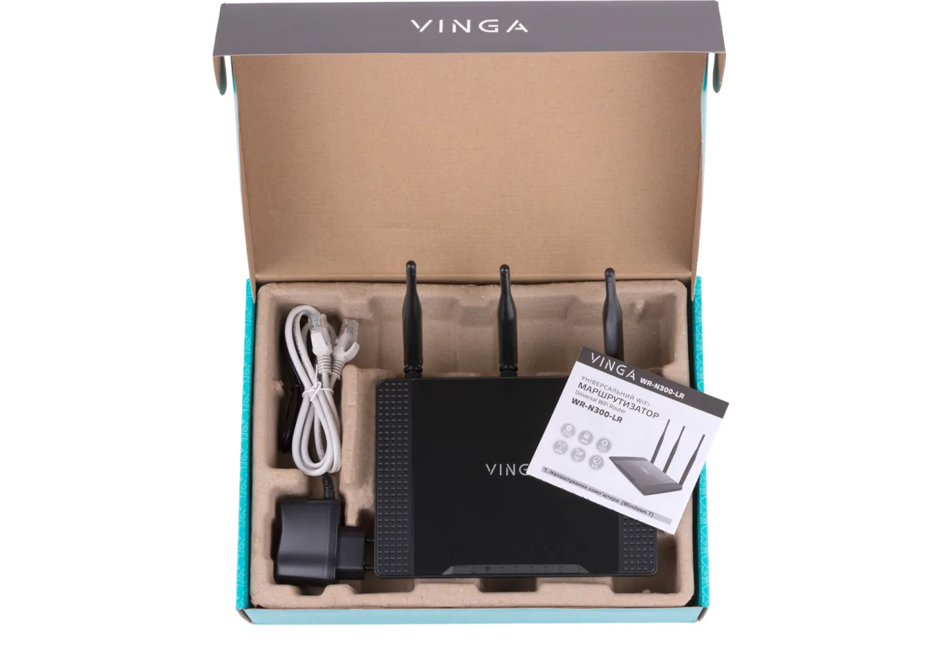 Маршрутизатор Vinga WR-N300 Long Range (WR-N300-LR)