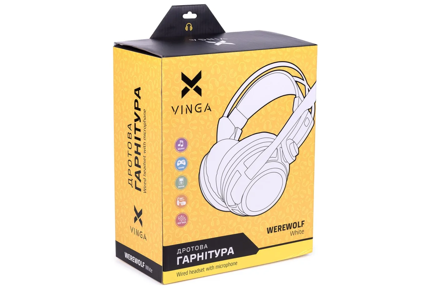Навушники Vinga WereWolf White Gaming (WereWolf White)