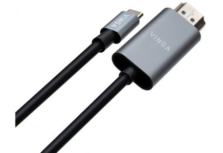 Кабель мультимедийный USB-C to HDMI 1.5m v1.4 4K30Hz Vinga (VCPVCCH1415)