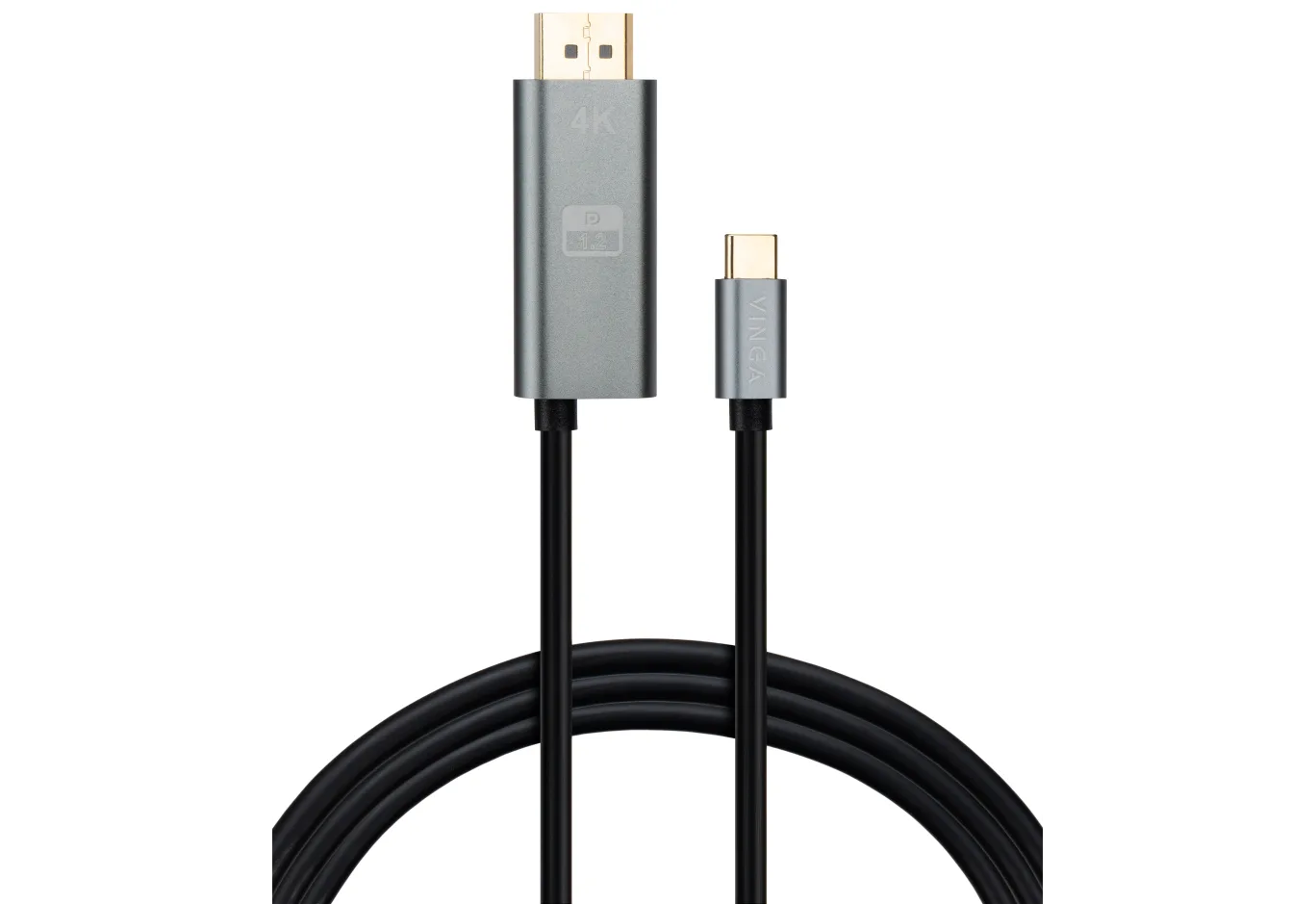 Multimedia cable USB-C to DisplayPort M 1.5m v1.2 4K60Hz PD 100W port Vinga (VCPVCCD1215PD)