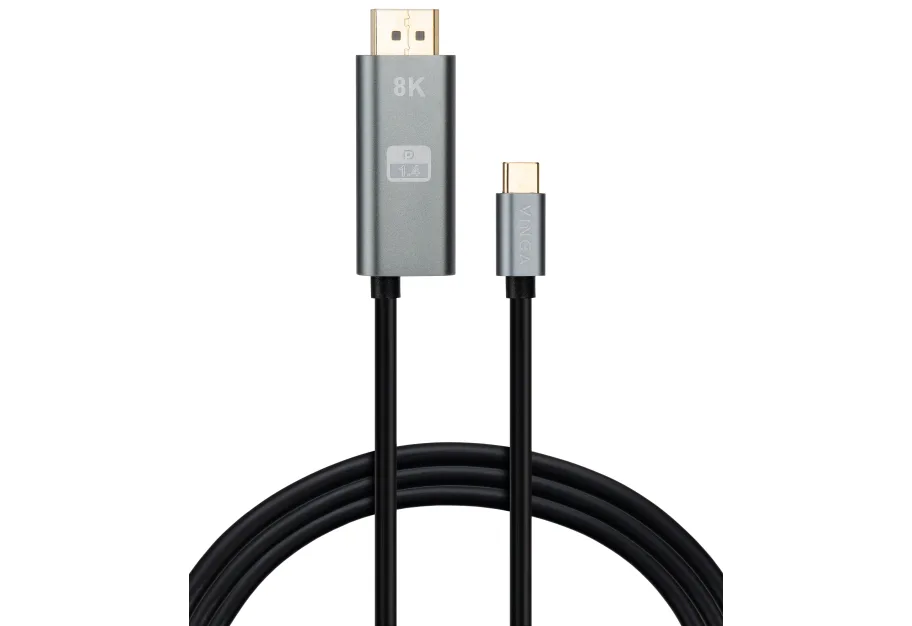 Multimedia cable USB-C to DisplayPort M 1.5m v1.4 8K60Hz PD 100W port Vinga (VCPVCCD1415PD)