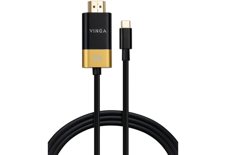 Multimedia cable USB-C to HDMI M 1.5m v2.1 8K60Hz Gold plated Vinga (VCPVCCH2115)