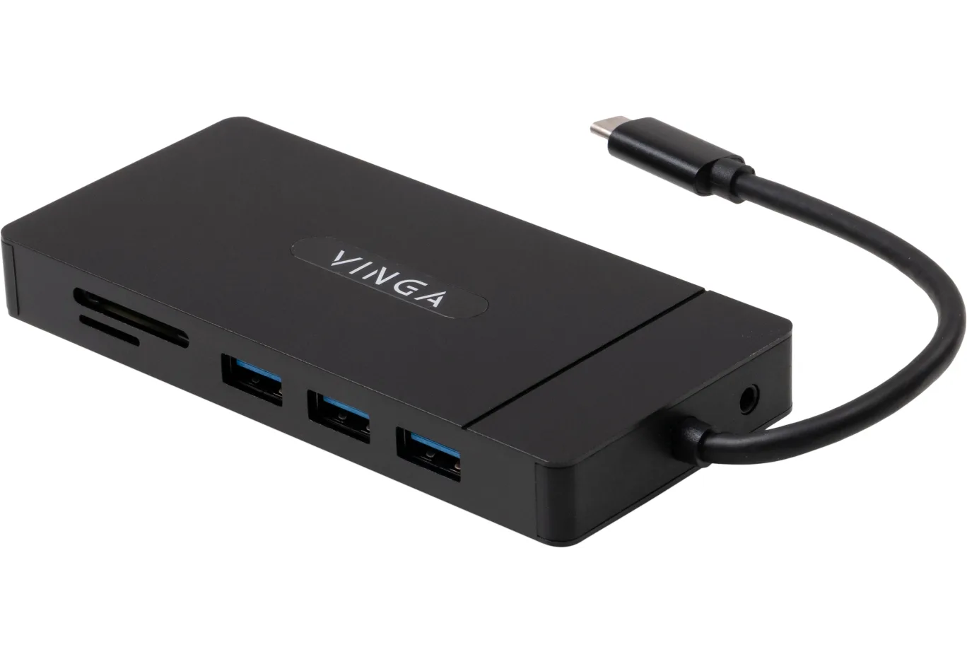 Hub Vinga USB-C 3.1 to VGA+HDMI+RJ45+3xUSB3.0+USB2.0+SD/TF+PD100W+Audio (VHYC10)