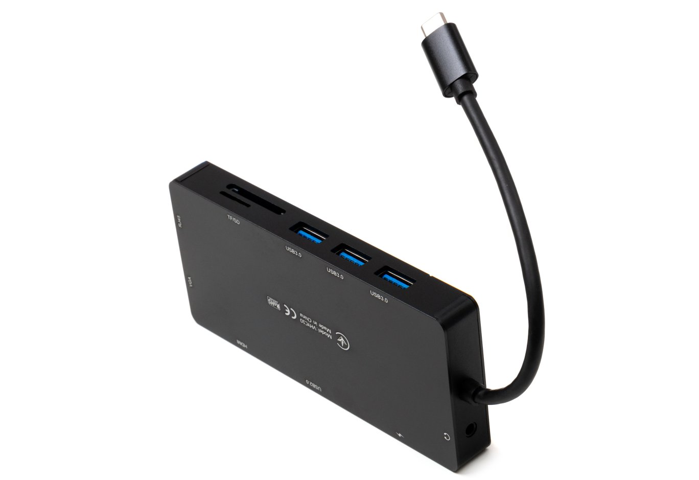 Hub Vinga USB-C 3.1 to VGA+HDMI+RJ45+3xUSB3.0+USB2.0+SD/TF+PD100W+Audio (VHYC10)