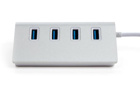 Концентратор Vinga Type-C to 4*USB3.0 1.0m cable aluminium (VCPHCU304)