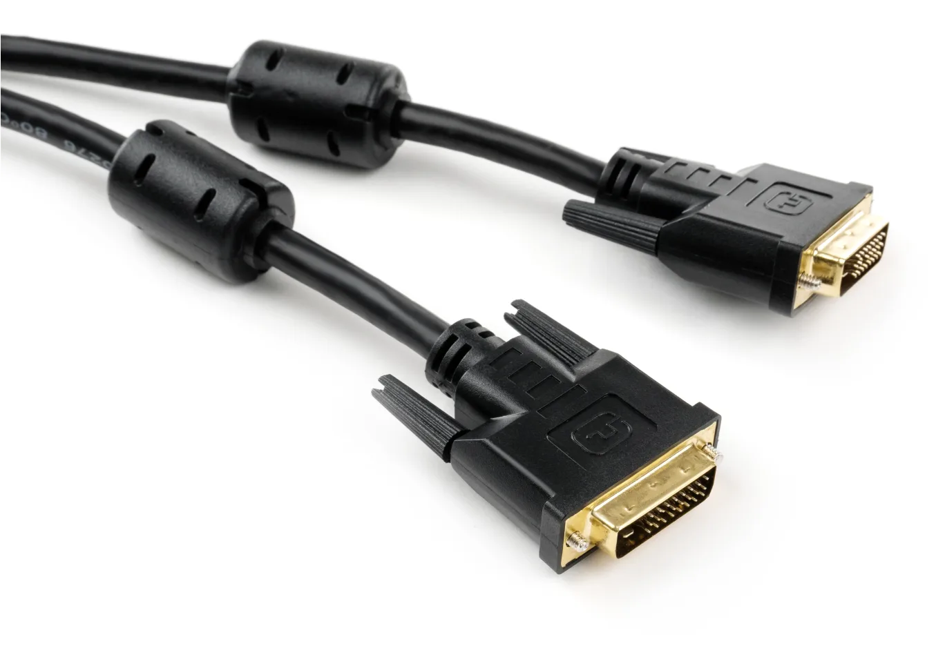 Multimedia cable DVI M to DVI M 1.8m 24+1pin Vinga (VCPDCDVIMM1.8BK)