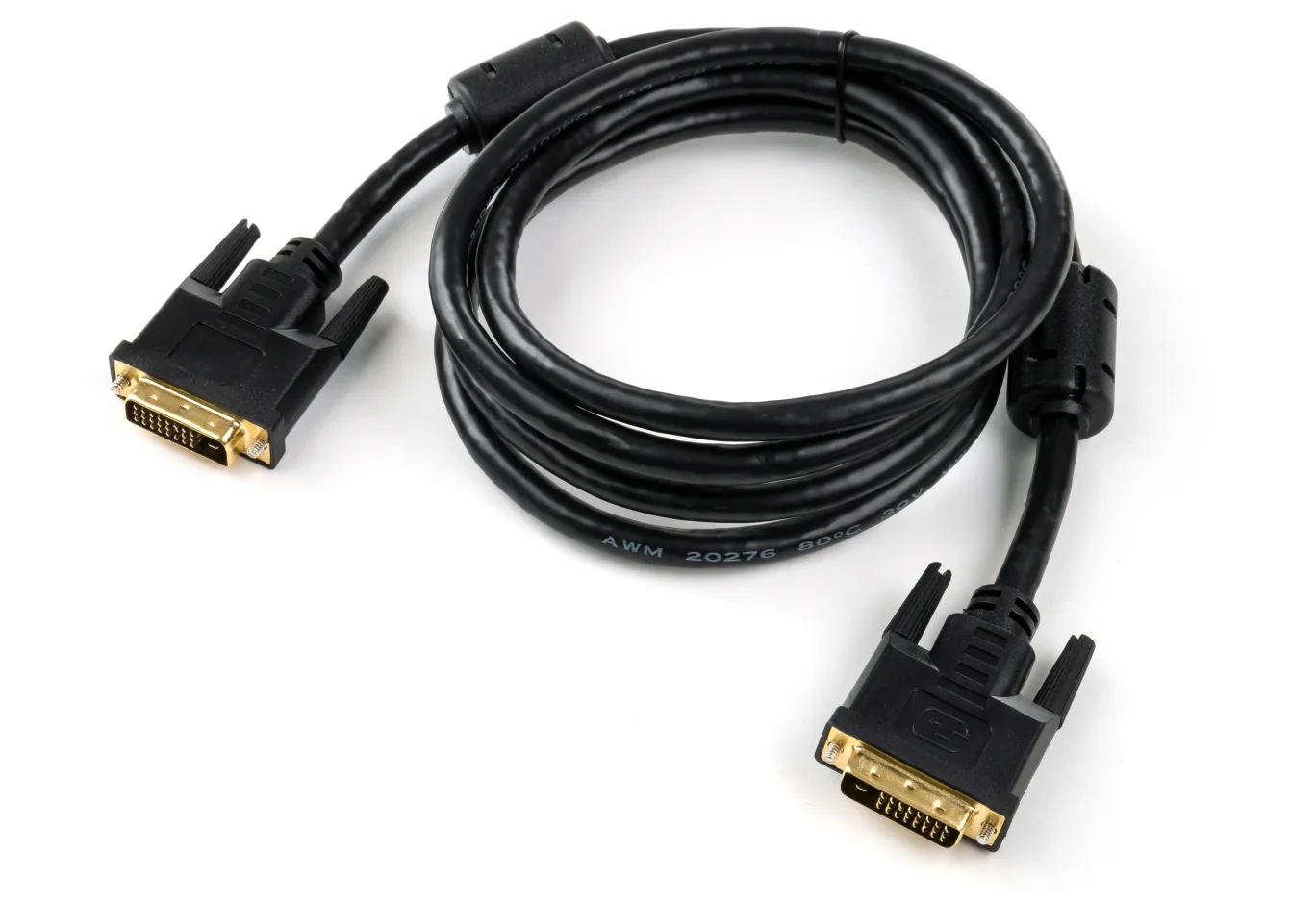Multimedia cable DVI M to DVI M 1.8m 24+1pin Vinga (VCPDCDVIMM1.8BK)