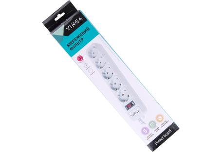 Мережевий фільтр живлення Vinga VG5-5-150