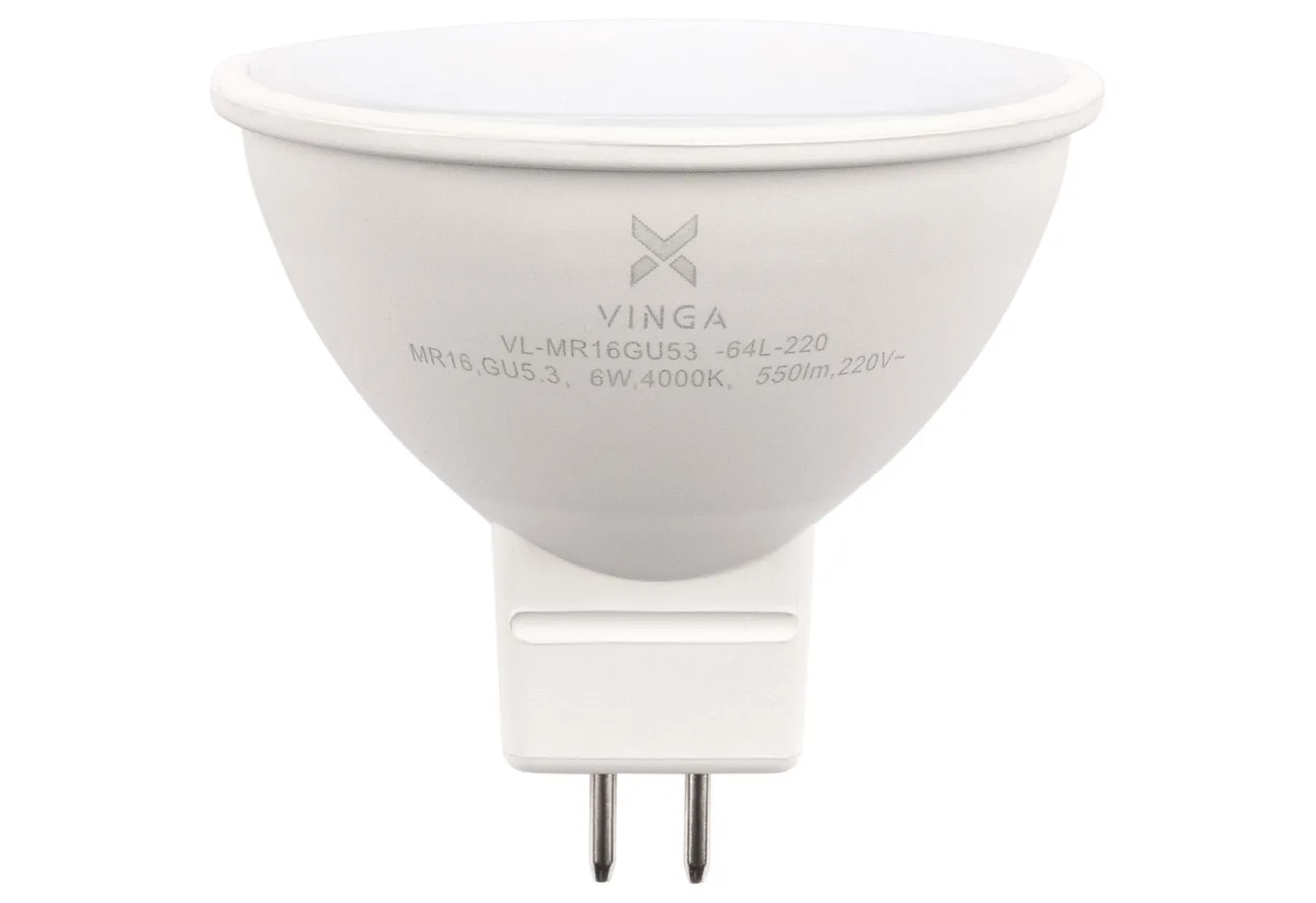 Лампочка Vinga VL-MR16GU53-64L-220