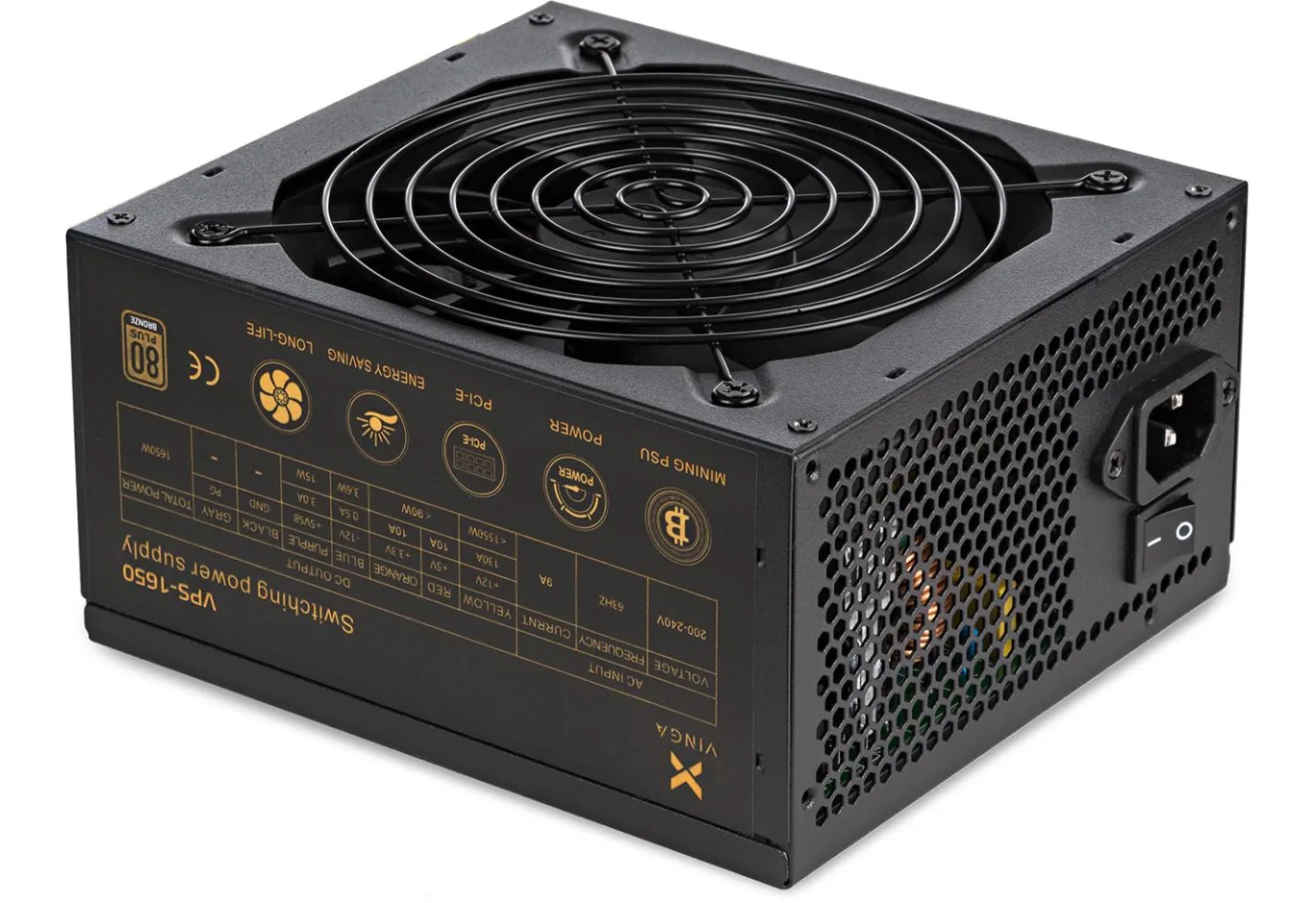 Блок живлення Vinga 1650W (VPS-1650 V2 Mining edition)