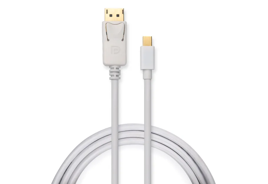Multimedia cable miniDisplayPort M to Display Port M 1.8m 4K white Vinga (VCPMDPDP1.8WH)