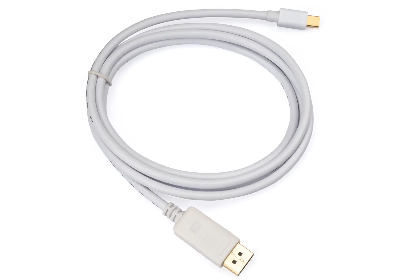 Multimedia cable miniDisplayPort M to Display Port M 1.8m 4K white Vinga (VCPMDPDP1.8WH)