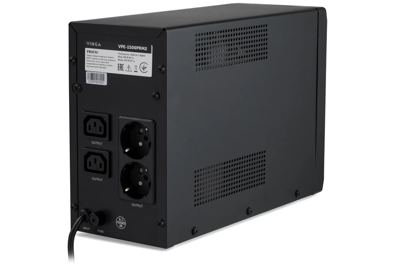 Uninterruptible Power Supply Vinga LED 1500VA ( VPE-1500PRM2 ) (VPE-1500PRM2)