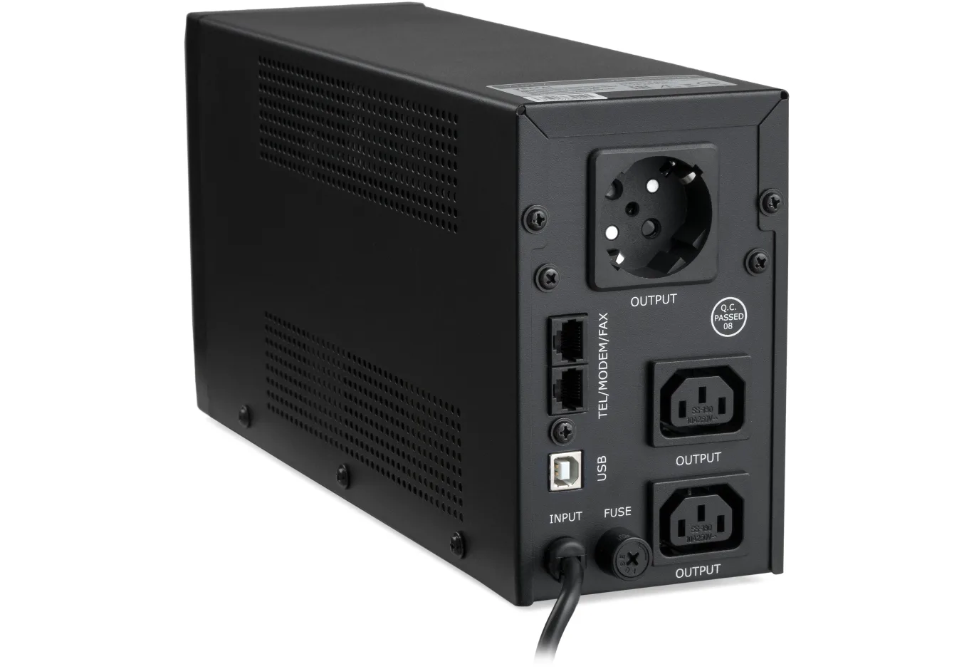 Uninterruptible Power Supply Vinga LED 850VA metal case with USB (VPE-850PRMU)