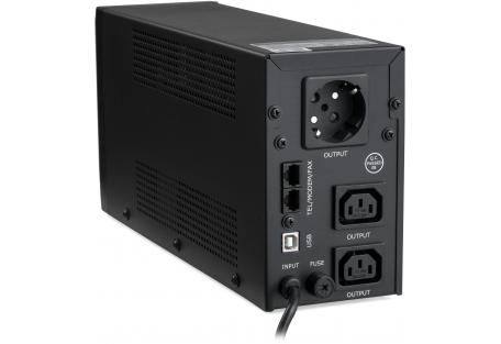 Источник бесперебойного питания Vinga LED 850VA metal case with USB (VPE-850PRMU)