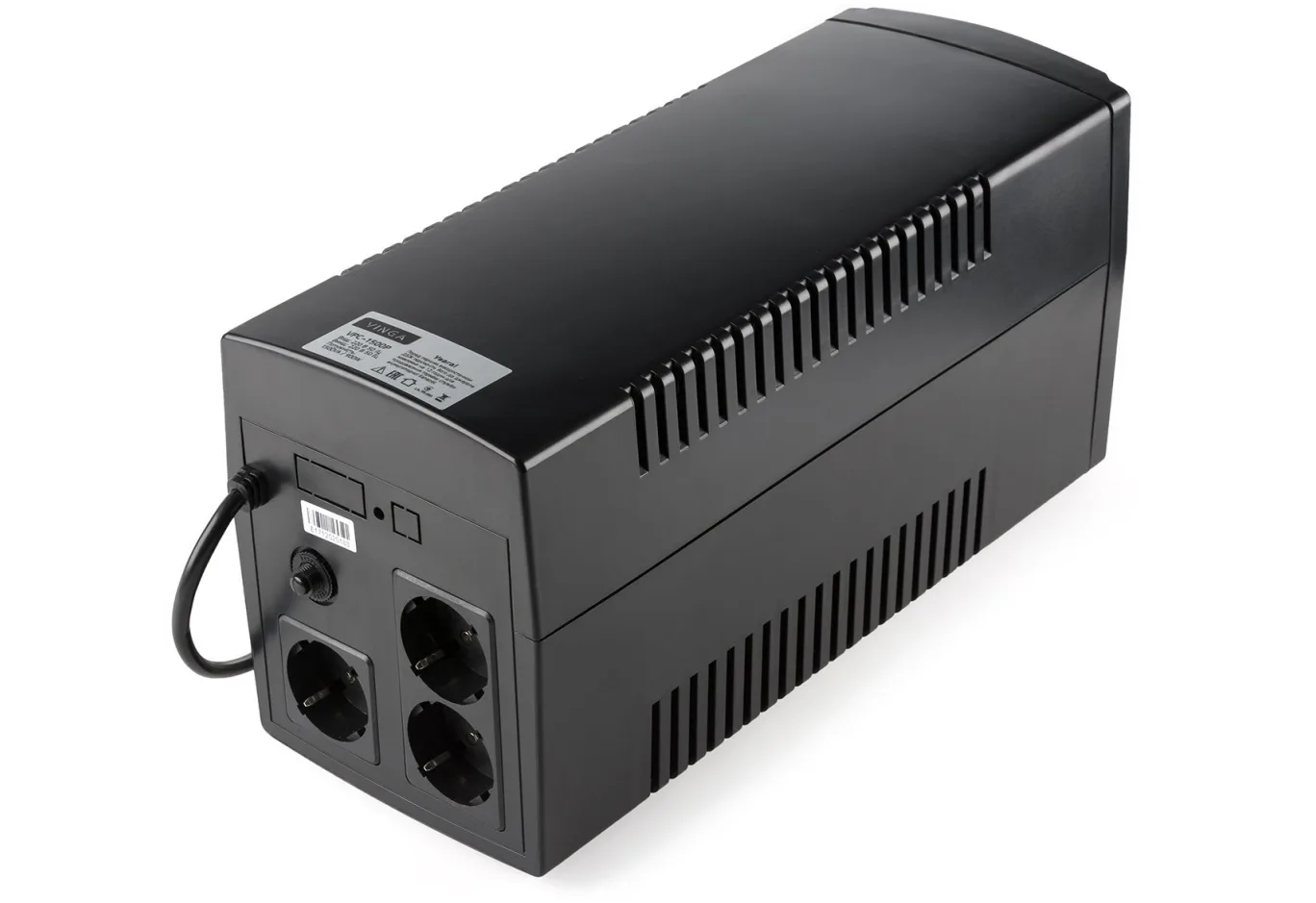 Пристрій безперебійного живлення Vinga LCD 1500VA plastic case (VPC-1500P)