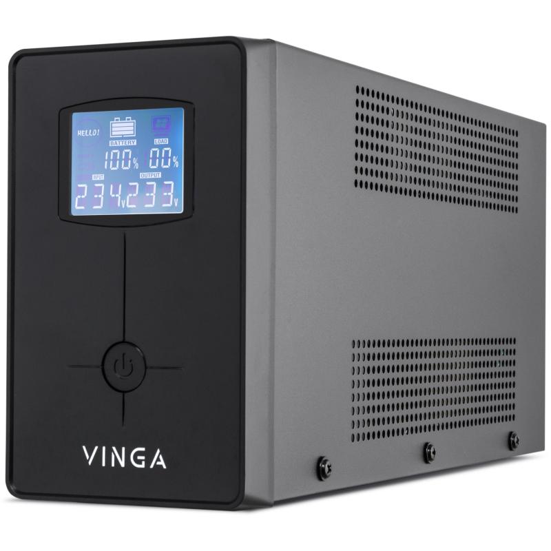 Источник бесперебойного питания Vinga LCD 1500VA metal case (VPC-1500M)