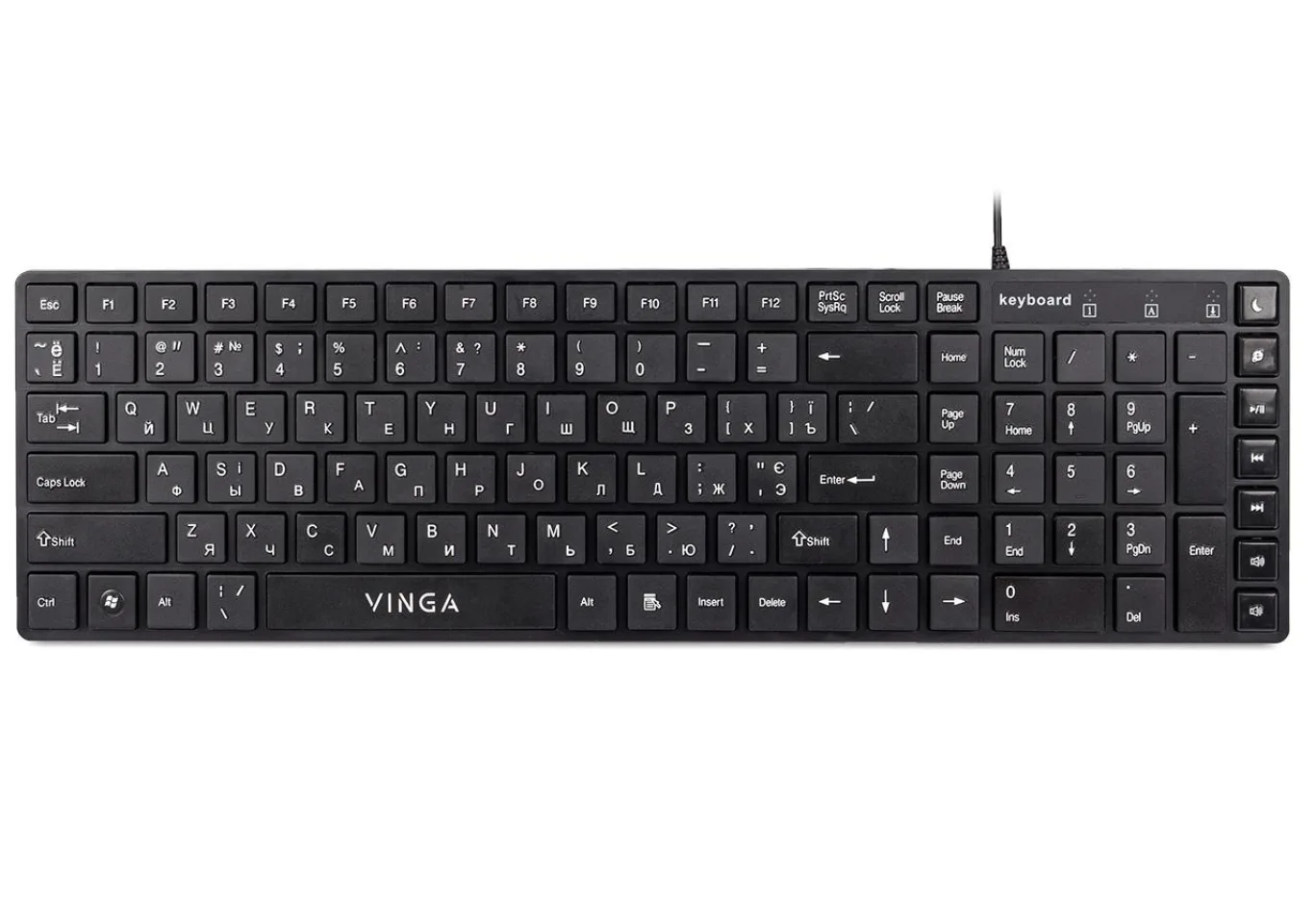 Клавіатура Vinga KB820BK