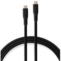 Дата кабель USB-C to USB-C 2.0m UBS3.2 Gen2 10G 240W Chip Silicon Black Vinga (VCPDCCC3242SB)