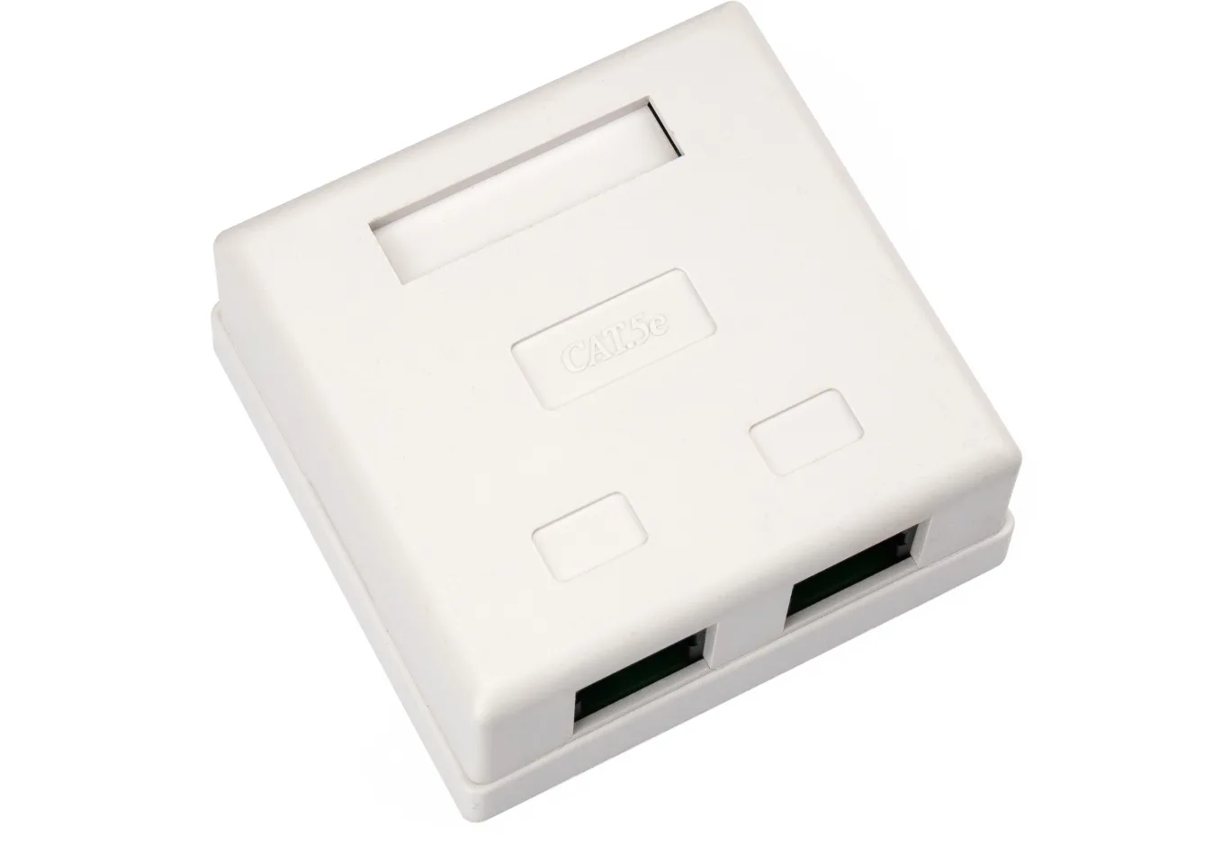 Computer outlet RJ45x2 UTP cat.5e 8P8C Vinga (VCPRJ45O2)