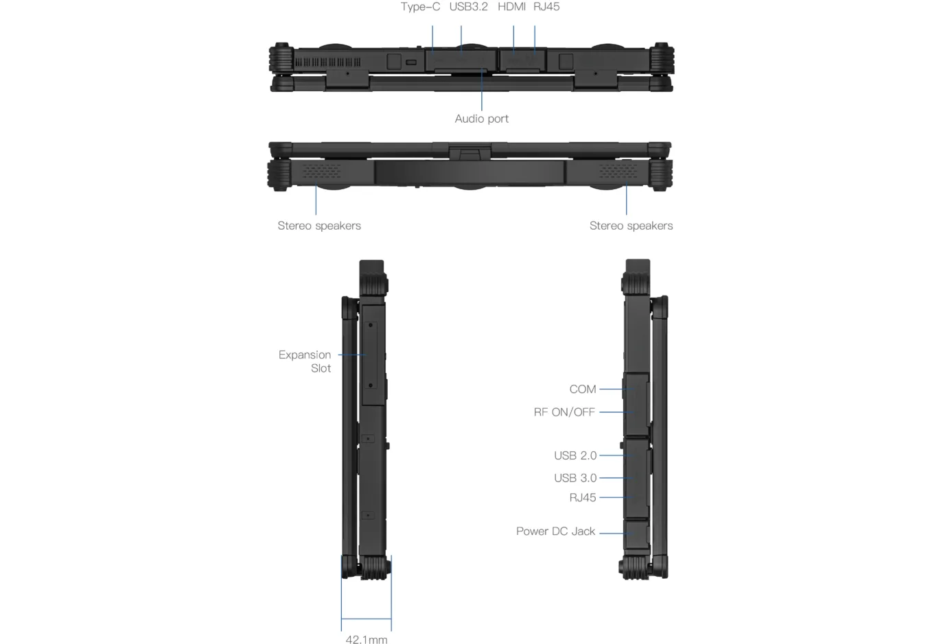 Ноутбук Vinga Scout X14A (X14A-1255321024BWP)