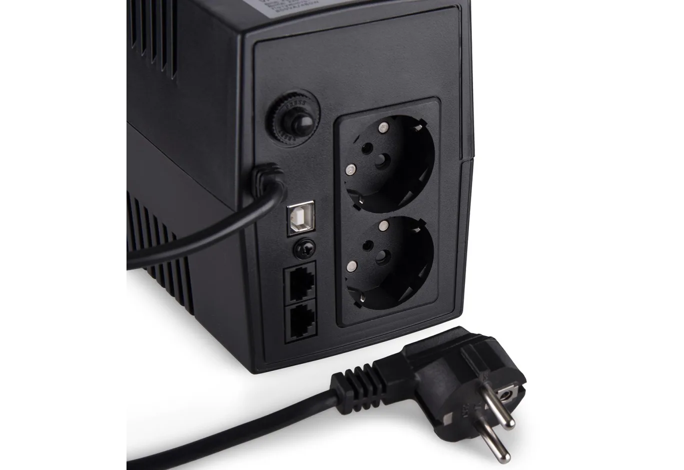Пристрій безперебійного живлення Vinga LED 600VA plastic case with USB (VPE-600PU)