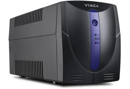 Пристрій безперебійного живлення Vinga LED 600VA plastic case with USB (VPE-600PU)