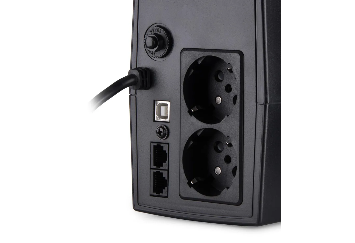 Пристрій безперебійного живлення Vinga LED 600VA plastic case with USB (VPE-600PU)
