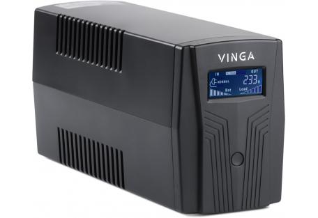 Источник бесперебойного питания Vinga LCD 600VA plastic case with USB (VPC-600PU)