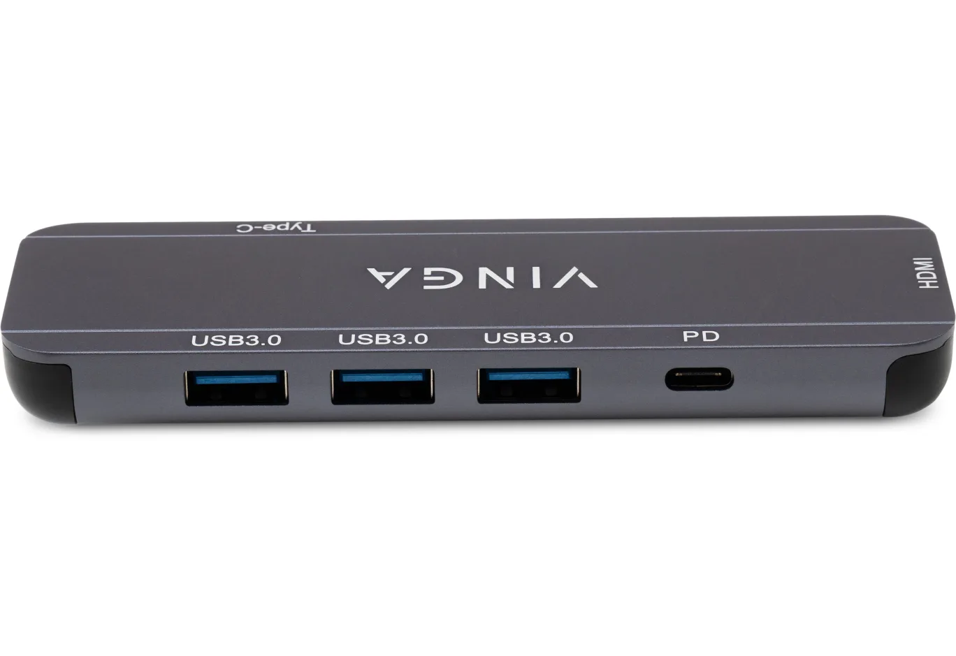 Концентратор Vinga USB-C 3.1 to HDMI+3xUSB3.0+PD100W+USB-C foldable cable (VHYC6FC)