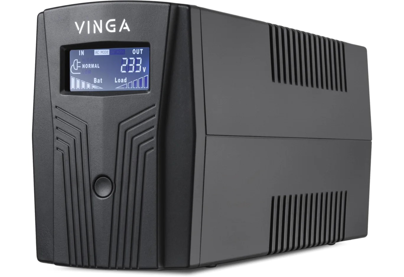 Uninterruptible Power Supply Vinga LCD 1200VA plastic case with USB (VPC-1200PU)