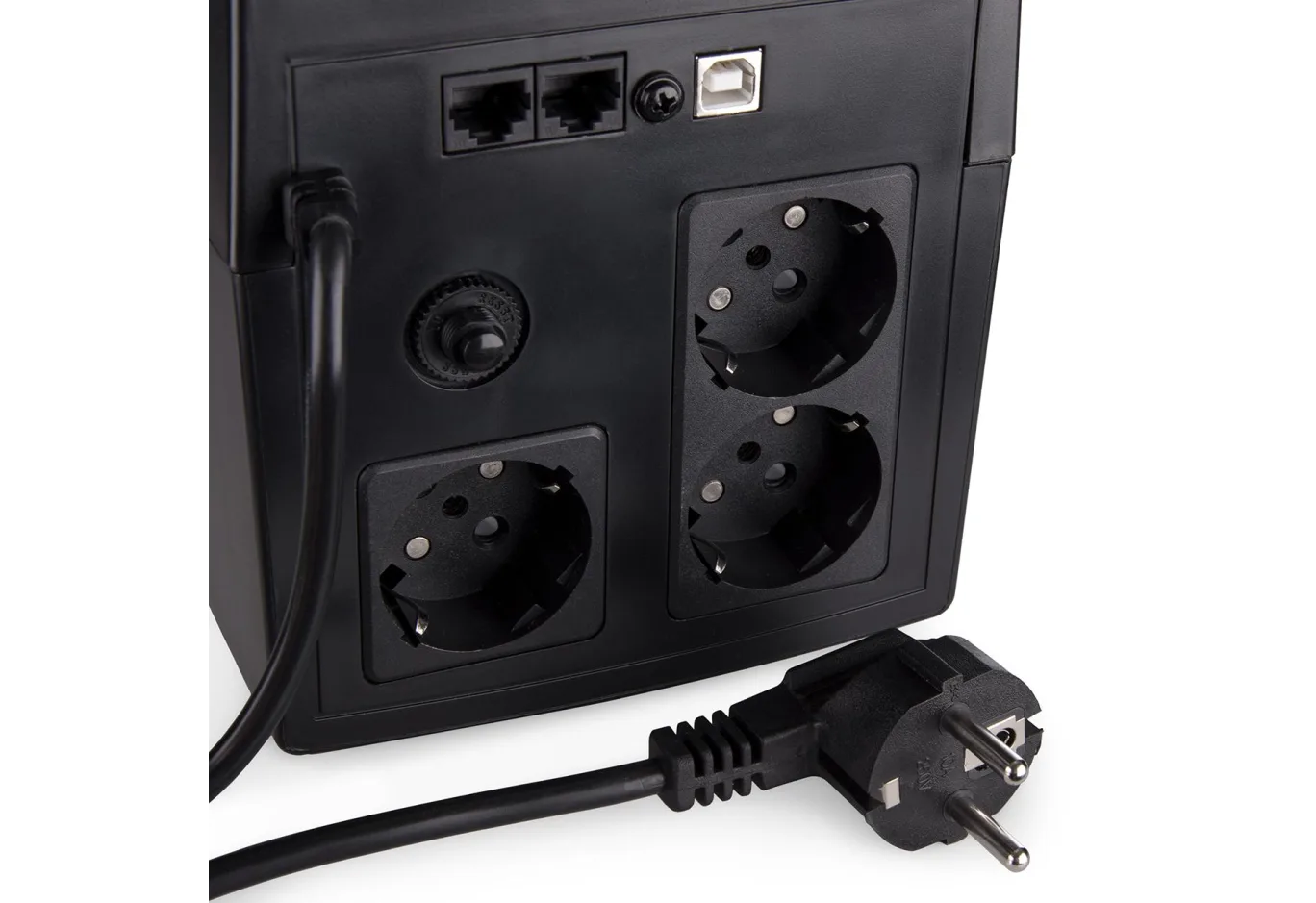 Пристрій безперебійного живлення Vinga LED 1500VA plastic case with USB (VPE-1500PU)