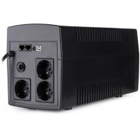 Пристрій безперебійного живлення Vinga LED 1500VA plastic case with USB (VPE-1500PU)
