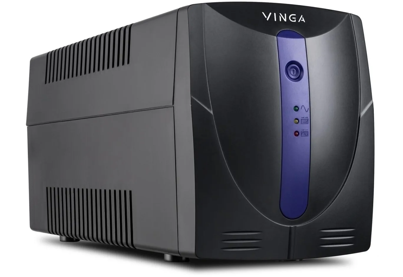 Пристрій безперебійного живлення Vinga LED 1500VA plastic case with USB (VPE-1500PU)