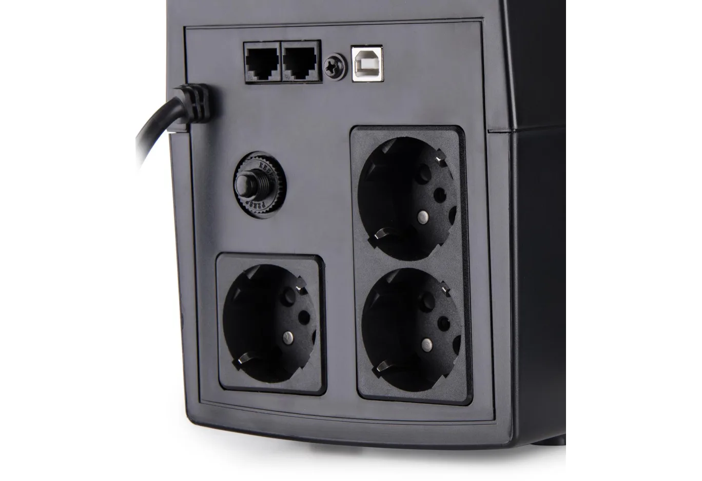 Пристрій безперебійного живлення Vinga LED 1500VA plastic case with USB (VPE-1500PU)