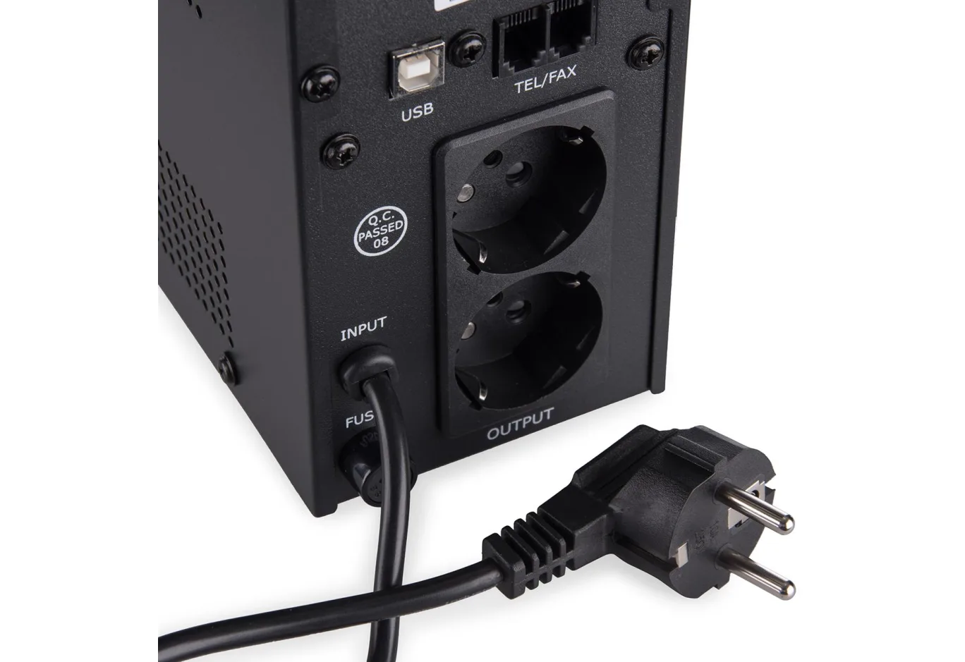 Пристрій безперебійного живлення Vinga LED 600VA metal case with USB (VPE-600MU)