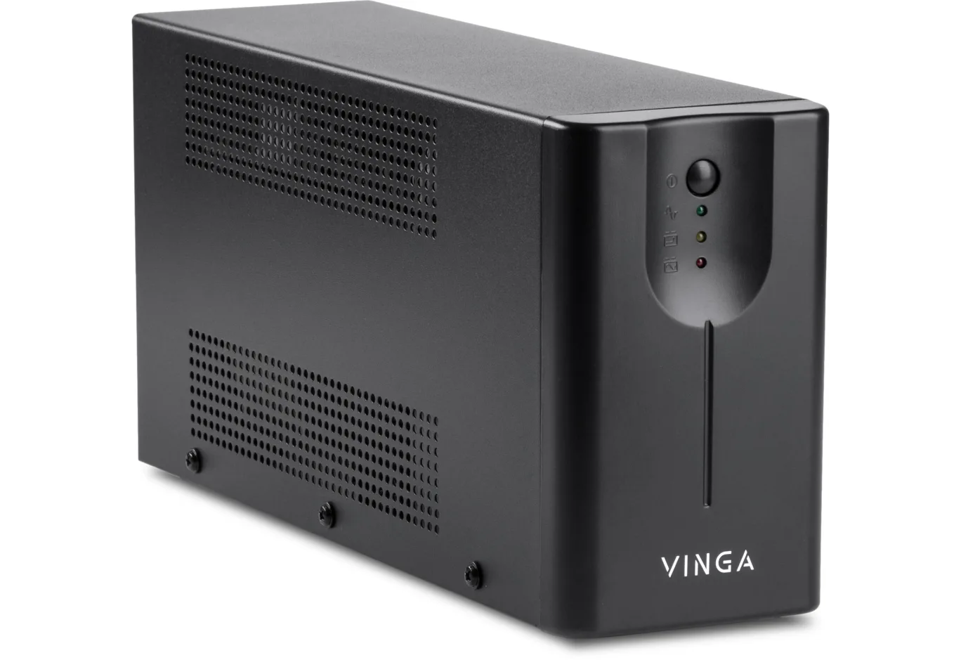 Пристрій безперебійного живлення Vinga LED 600VA metal case with USB (VPE-600MU)